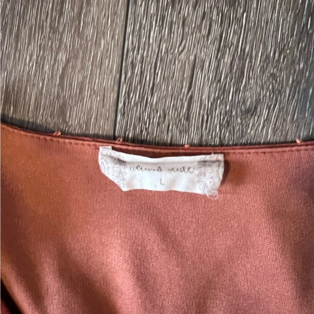 Altar’d State Rust Orange Long Sleeve Dress - Picture 2 of 3